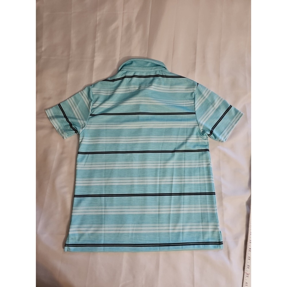 BEN HOGAN Performance Light Blue Stripe Golf Shirt Polo Shirt Women's M New - Picture 5 of 5